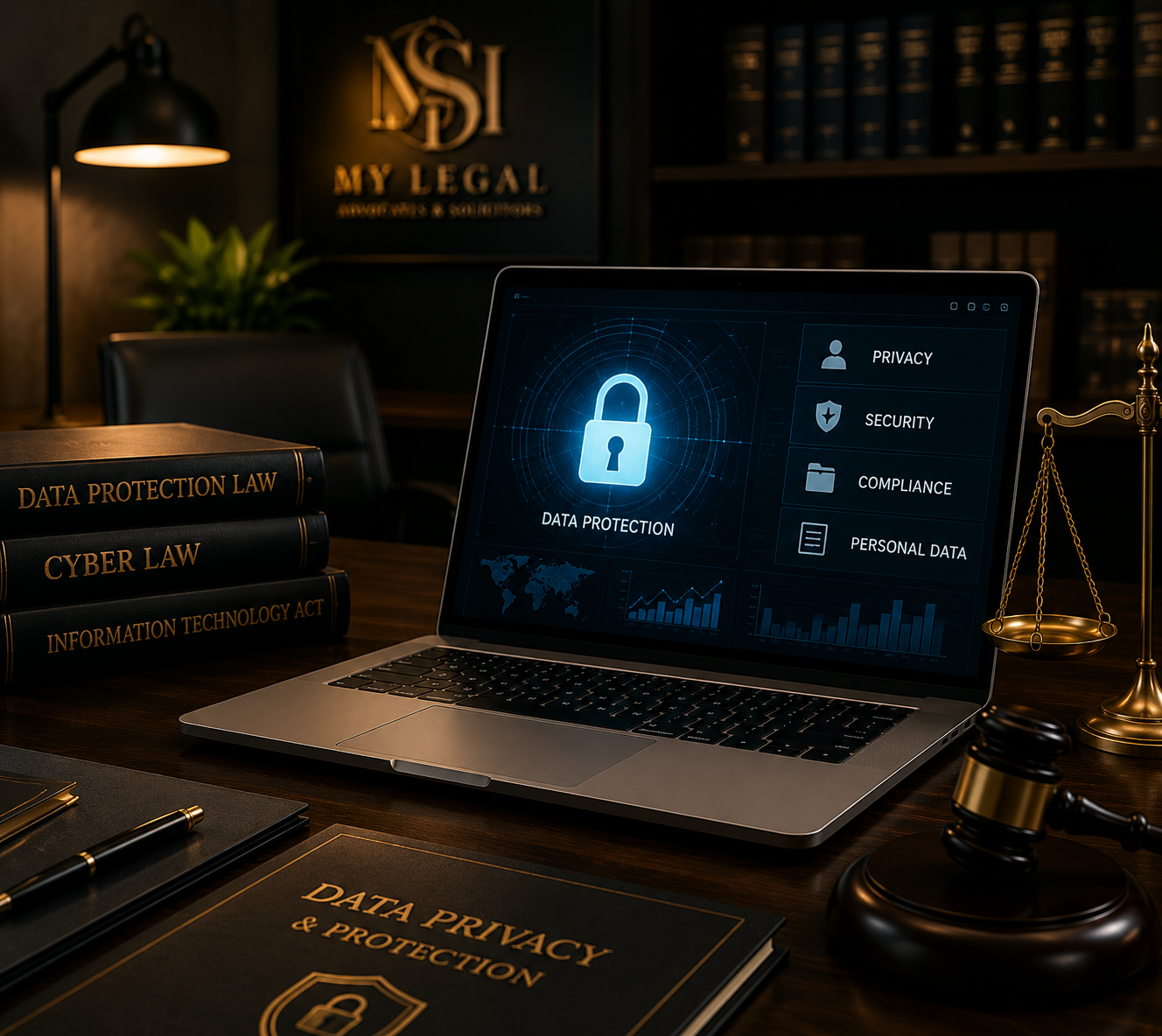 Digital privacy concept representing Data Protection Compliance and the DPDP Act Legal Guide